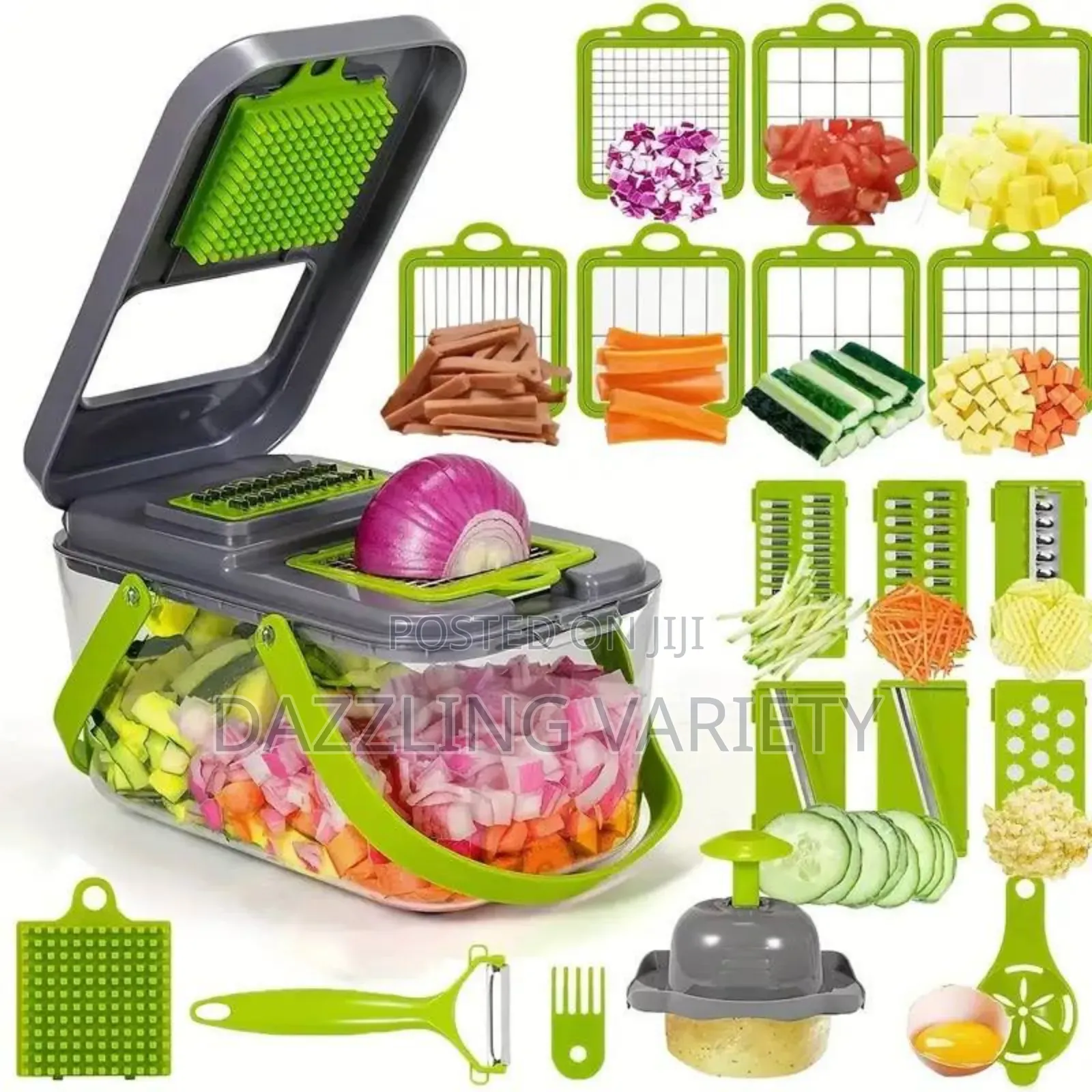 22-in-1 Vegetable Chopper, Slicer Dicer Kitchen Set