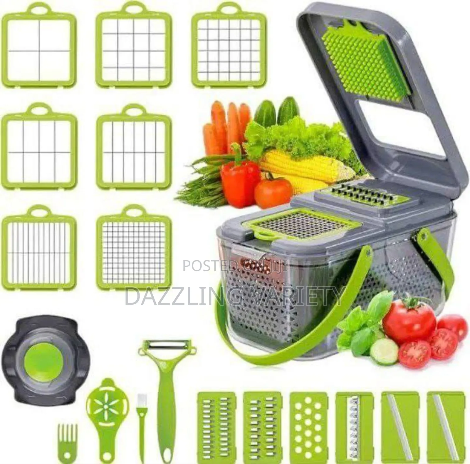 22-in-1 Vegetable Chopper, Slicer Dicer Kitchen Set