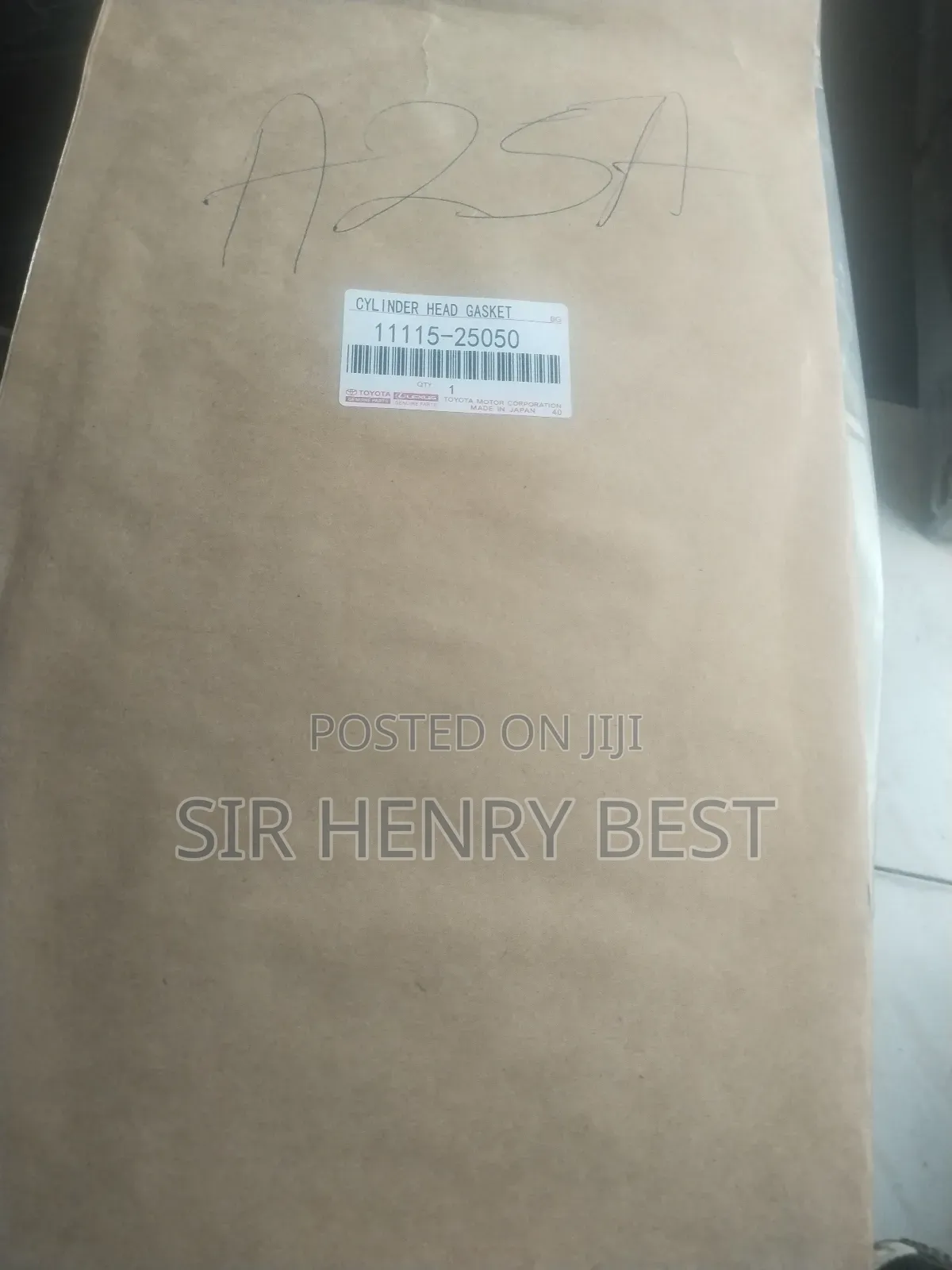 Top Cylinder Gasket Toyota A25a Engine.2019/ 2025