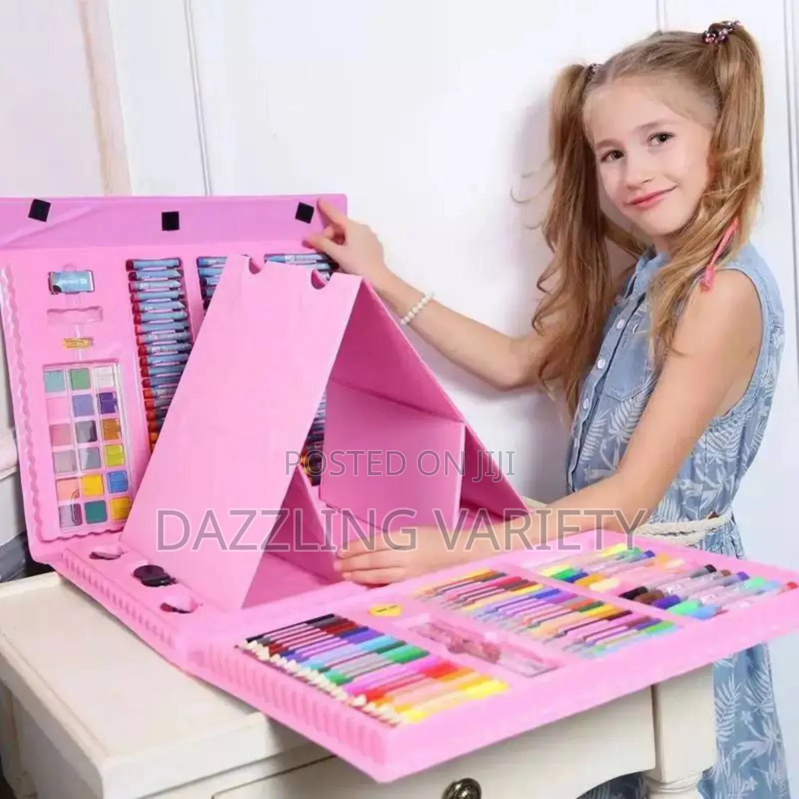 208pcs Kids Gift Creative Painting Set With Easel