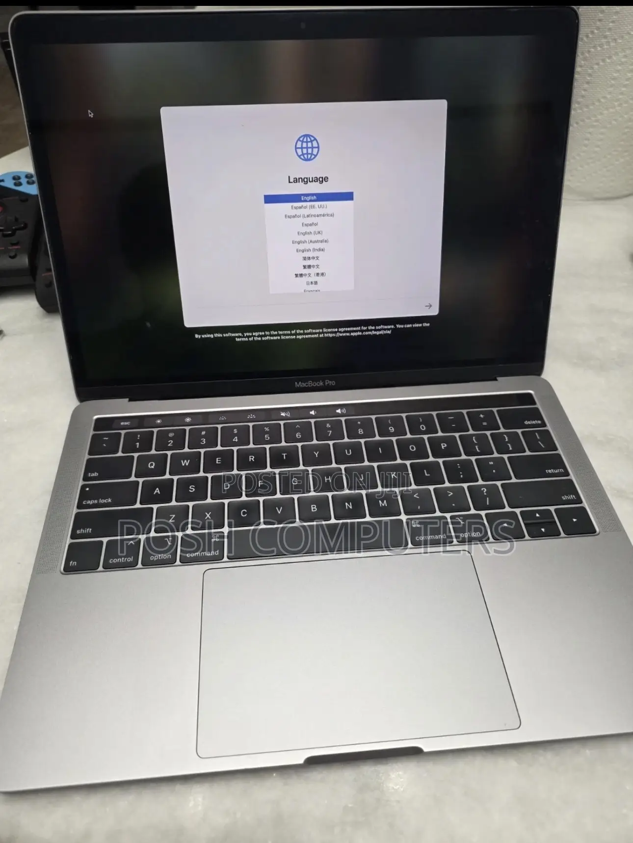 Laptop Apple MacBook Pro 2019 16GB Intel Core i7 SSD 256GB