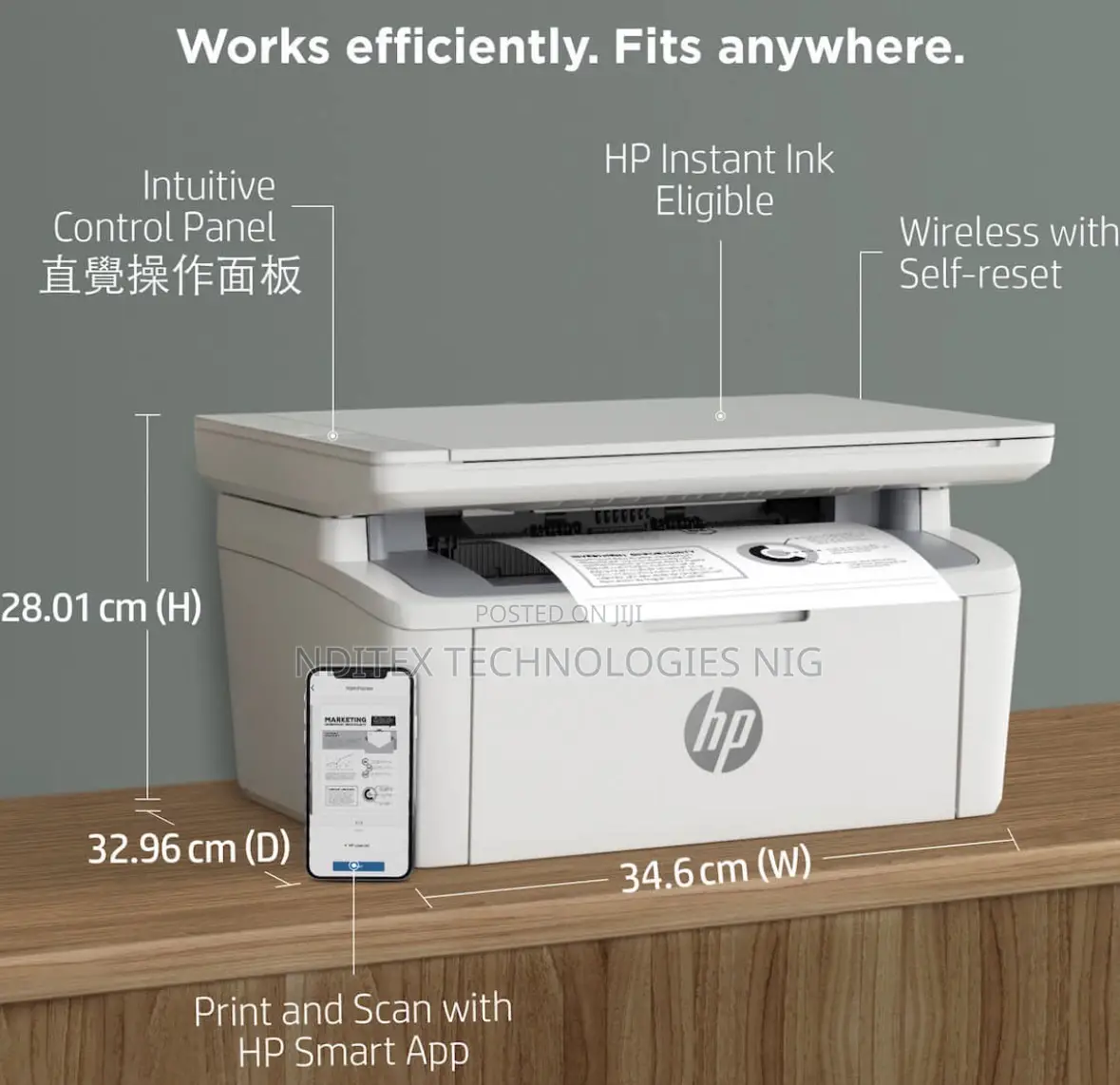Hp Laserjet Mfp M141a 3in1 (Black/White) Printed