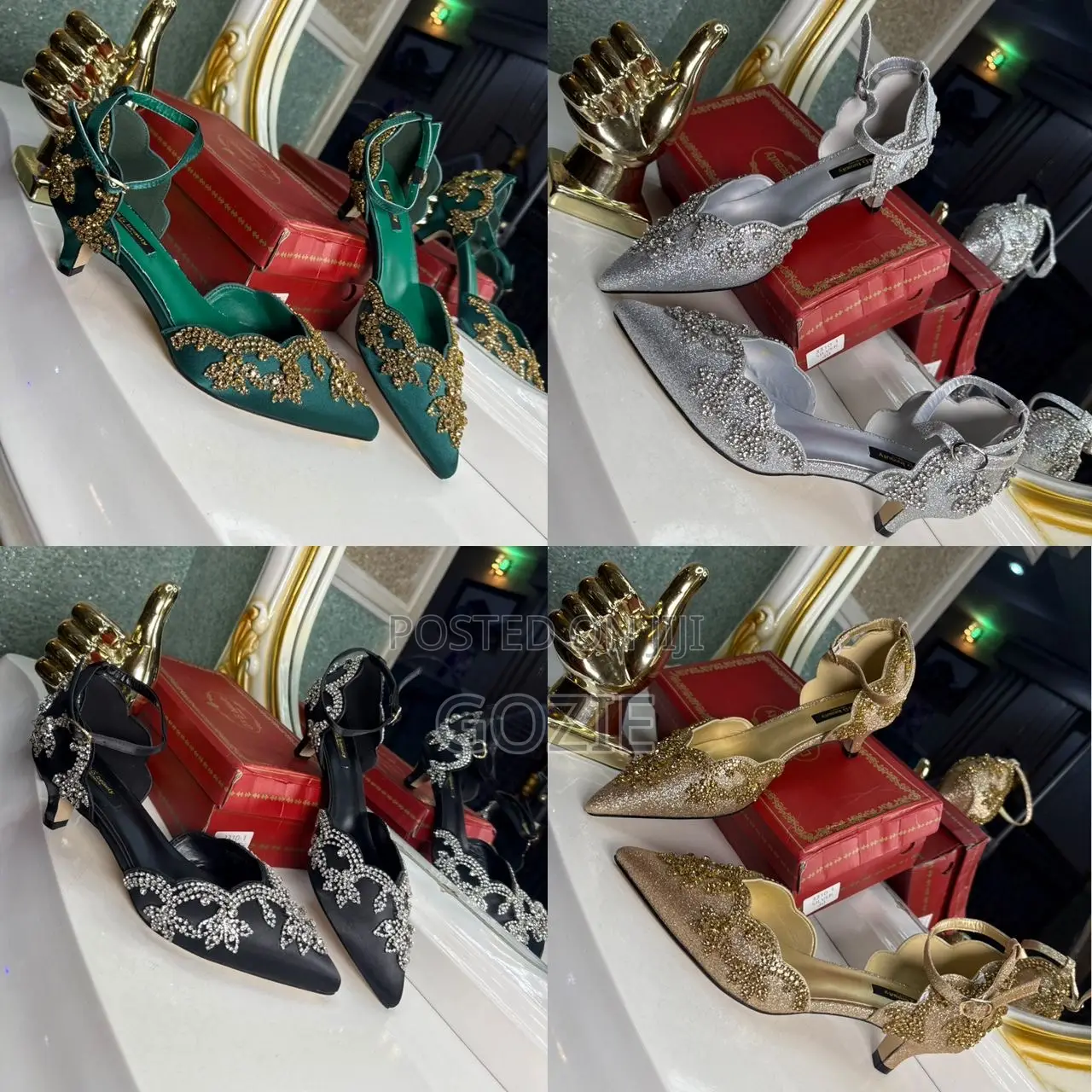Luxury Elegant Sandals With Embellishments