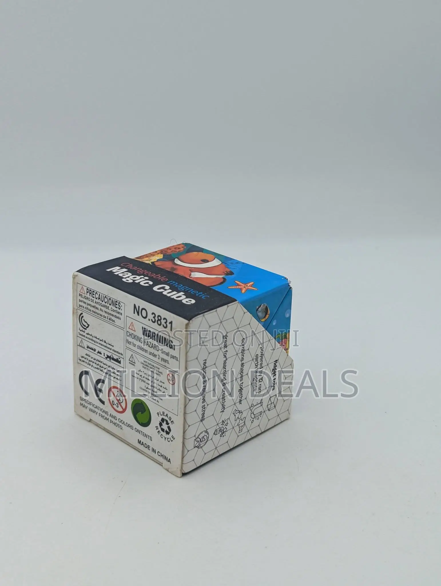 Magnetic Cube Toy 72 Shape Puzzle Toy Ages 6+