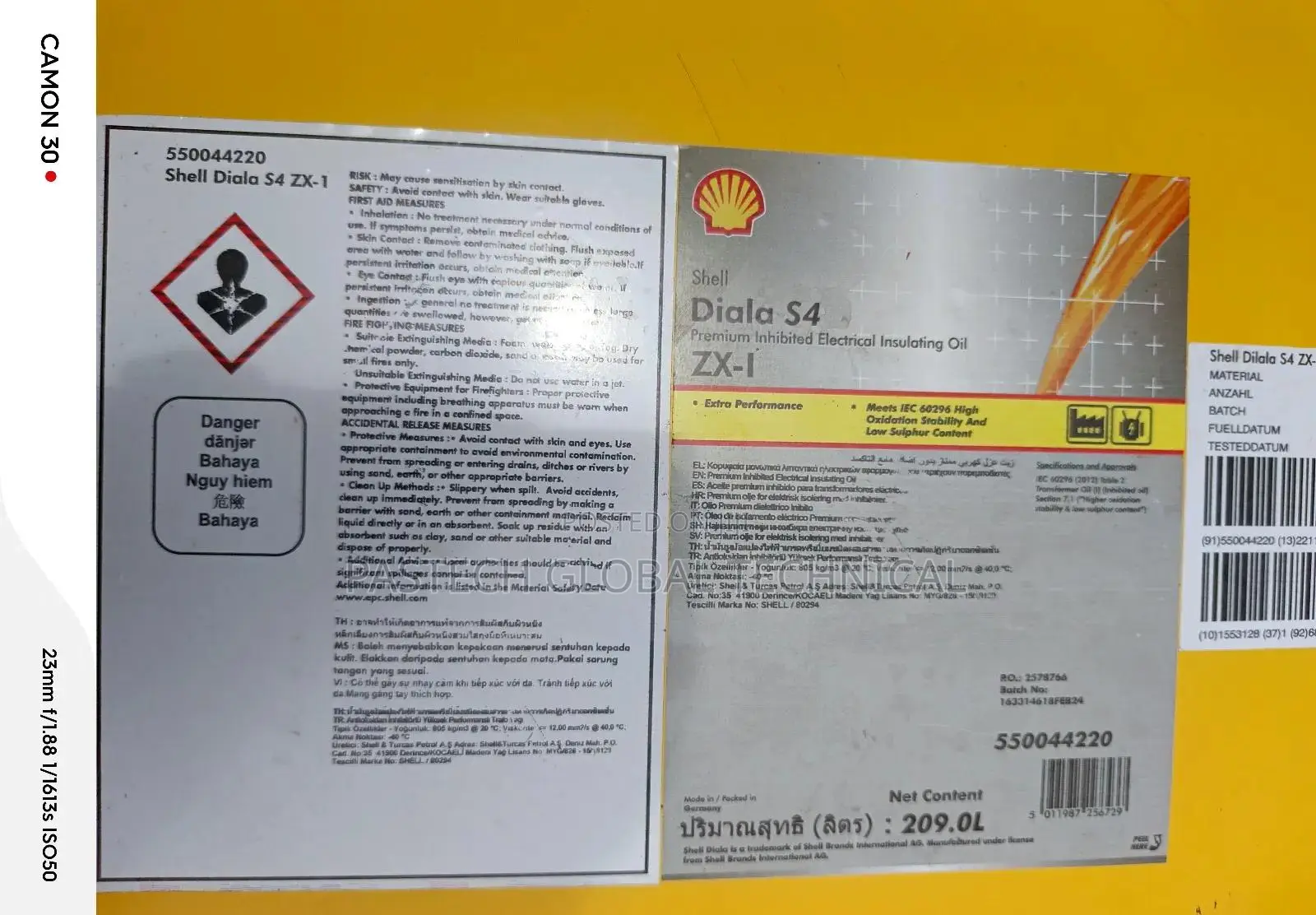 Shell Diala S4 Zx-I (209l)