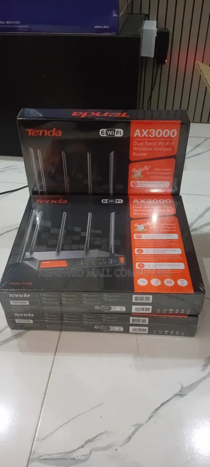 Tenda Ax3000 Dual Band Wifi 6 Wireless Hotspot Router