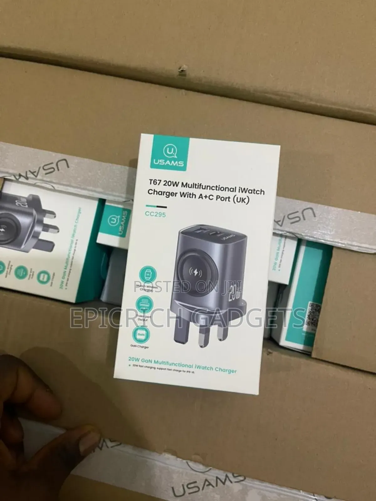 iPhone 20w Gan Charger – Usb-A, Usb-C Apple Watch Port