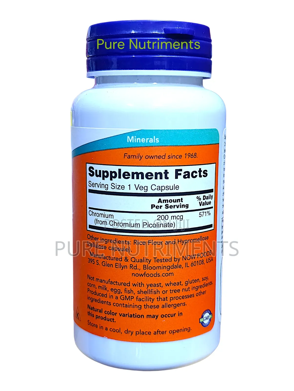 Now Chromium Picolinate 200mcg 100 Capsules _ Blood Sugar Metabolism
