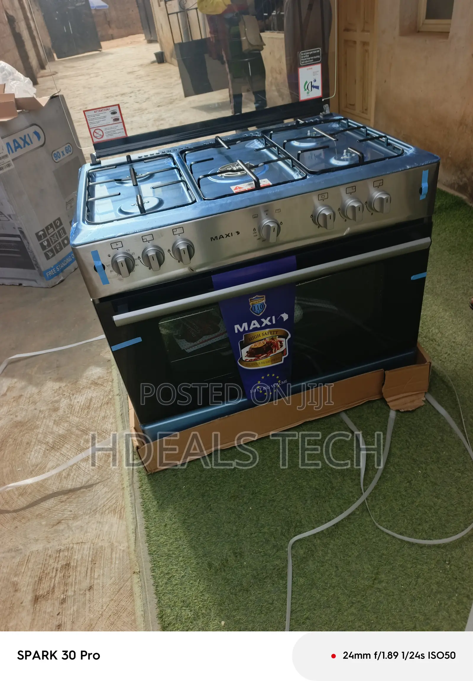 Maxi 90x60 Premium Gas Cooker – Powerful Burners With Durable Oven