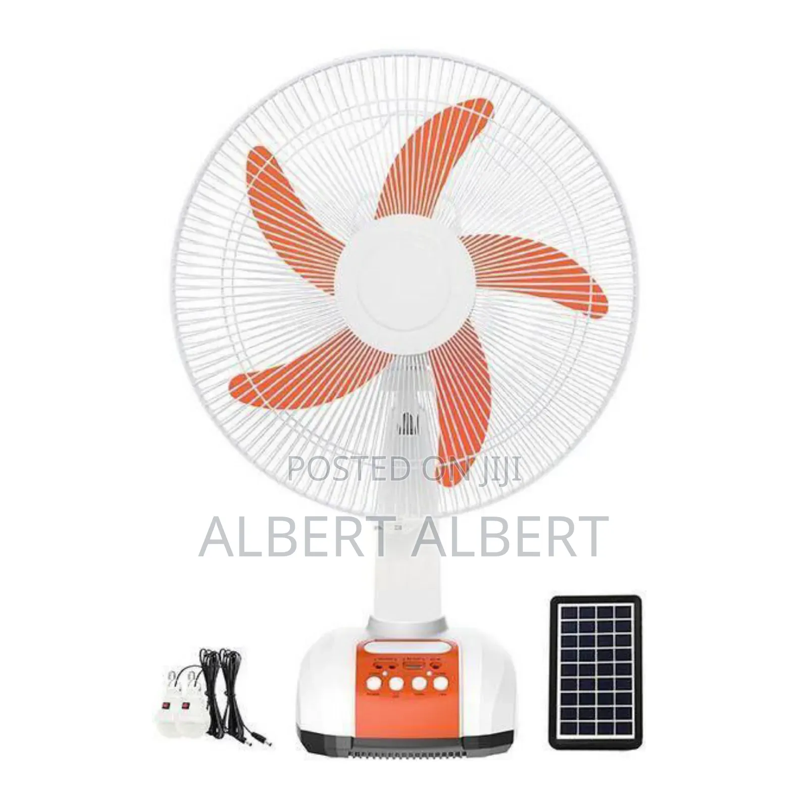 16 Inches Solar Rechargeable Table Fan