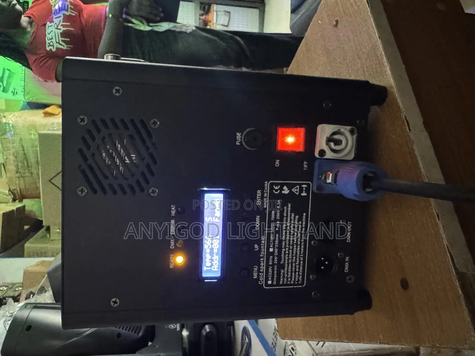 Cold Spark DMX 700w Spark Machine For, Stage, Bar, Party, Club