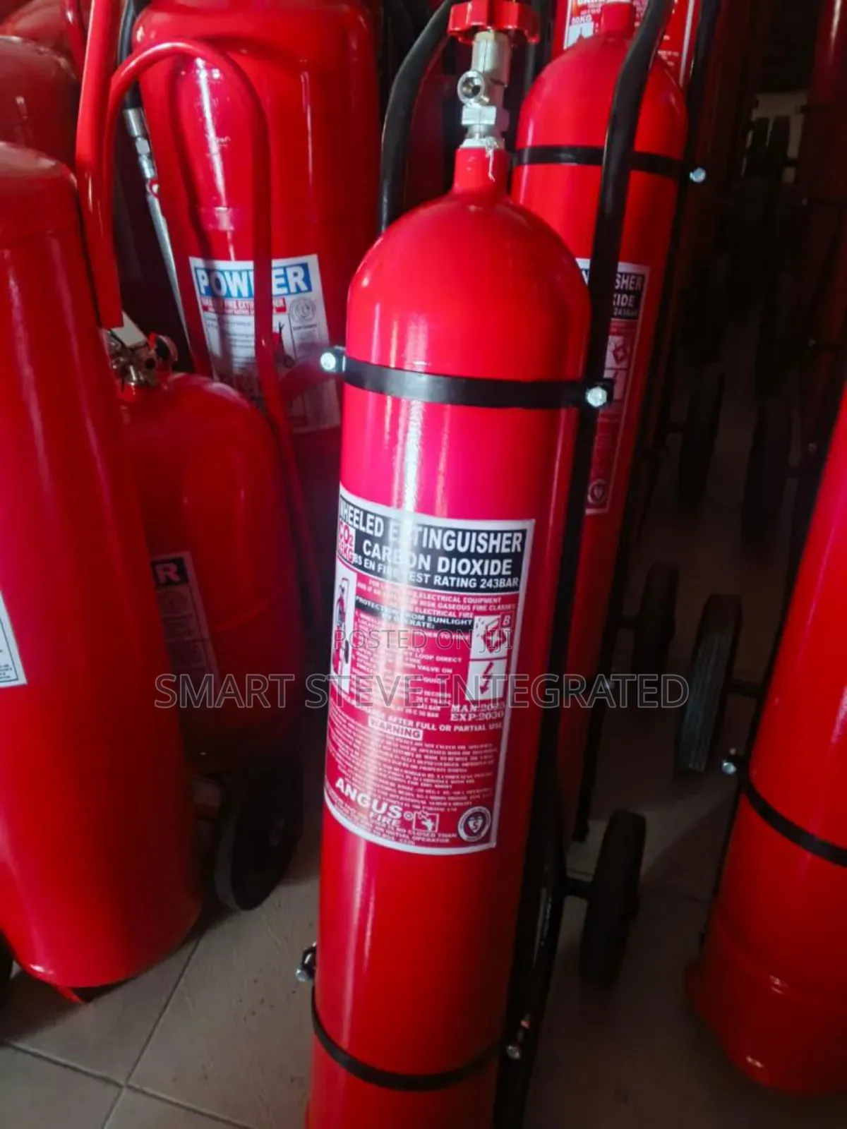 5kg Angus Fire Carbon Dioxide (Co2) Wheeled Fire Extinguisher,