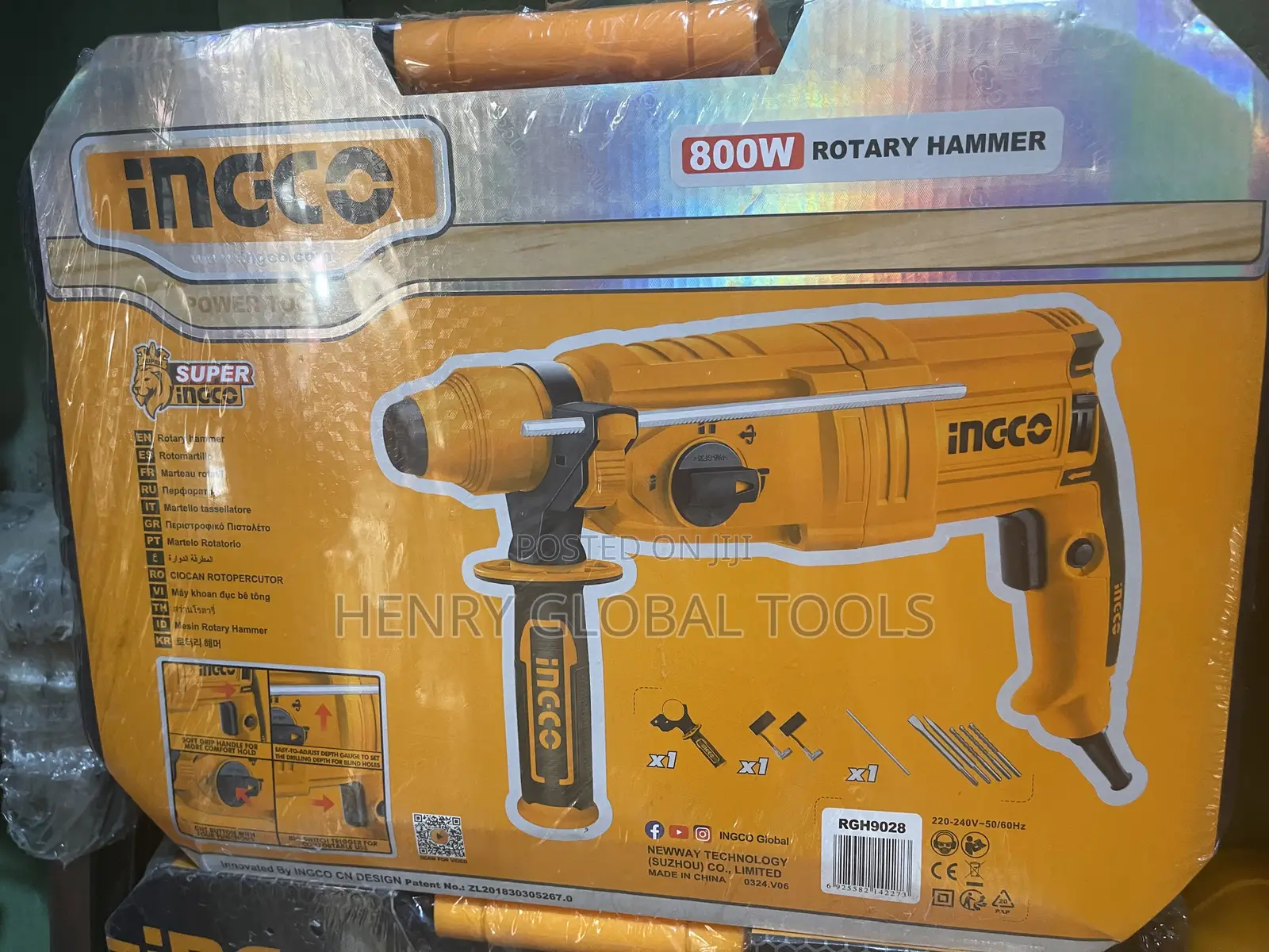 800w Ingco Electric Rotary Hammer Drill