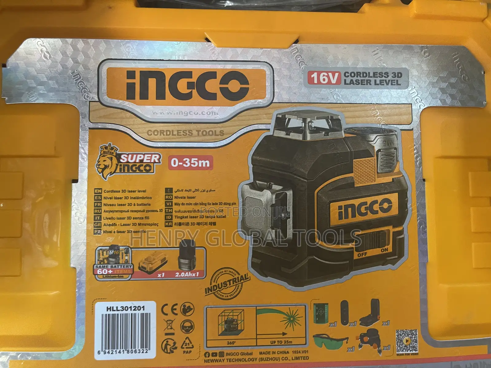 16v 12lines Ingco Laser Level Instrument With Stand