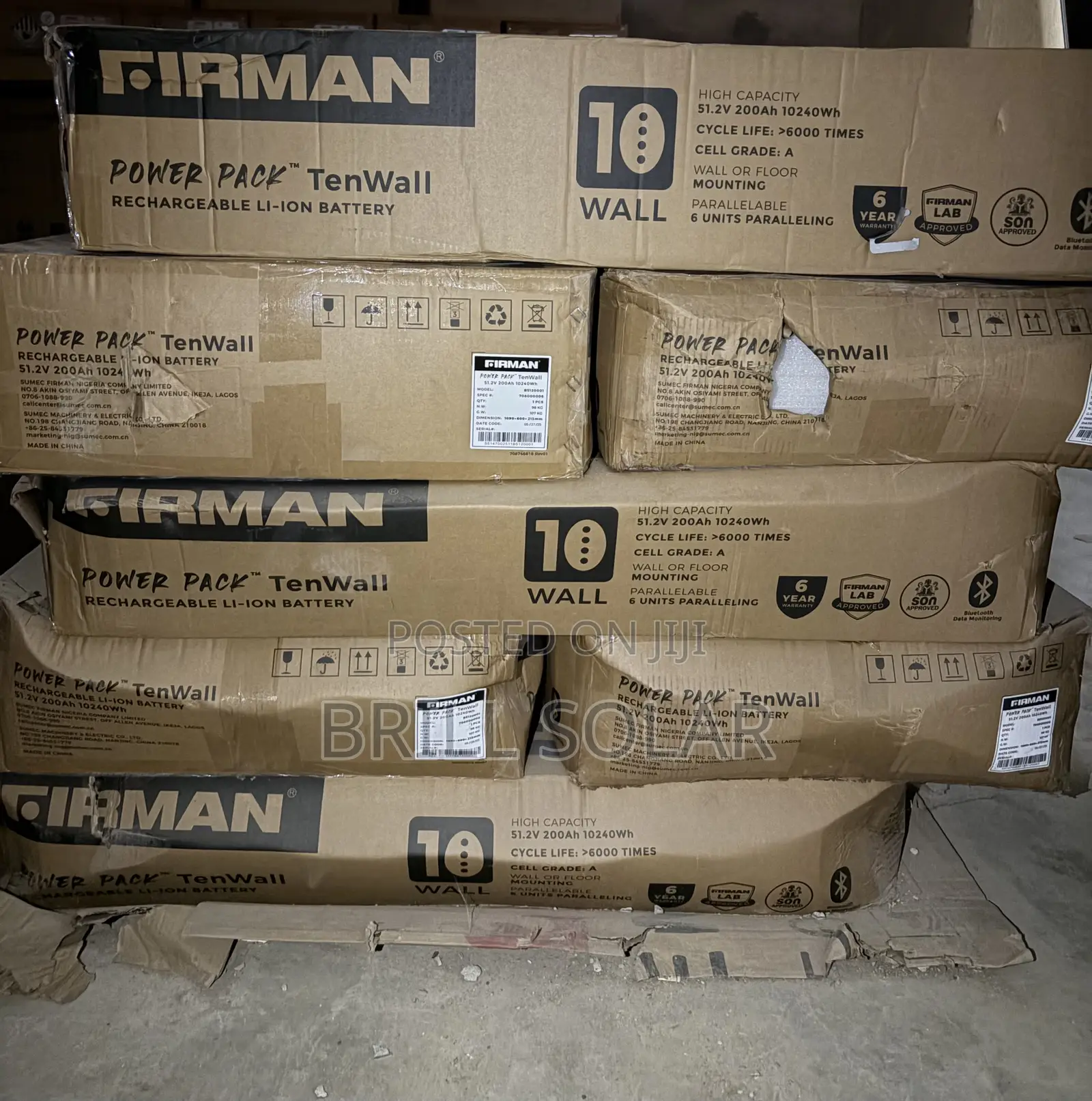 10kwh-51.2v Firman Solar Lithium Battery