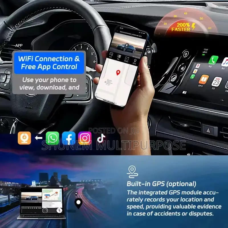 4 Cameras Car Dash Cam