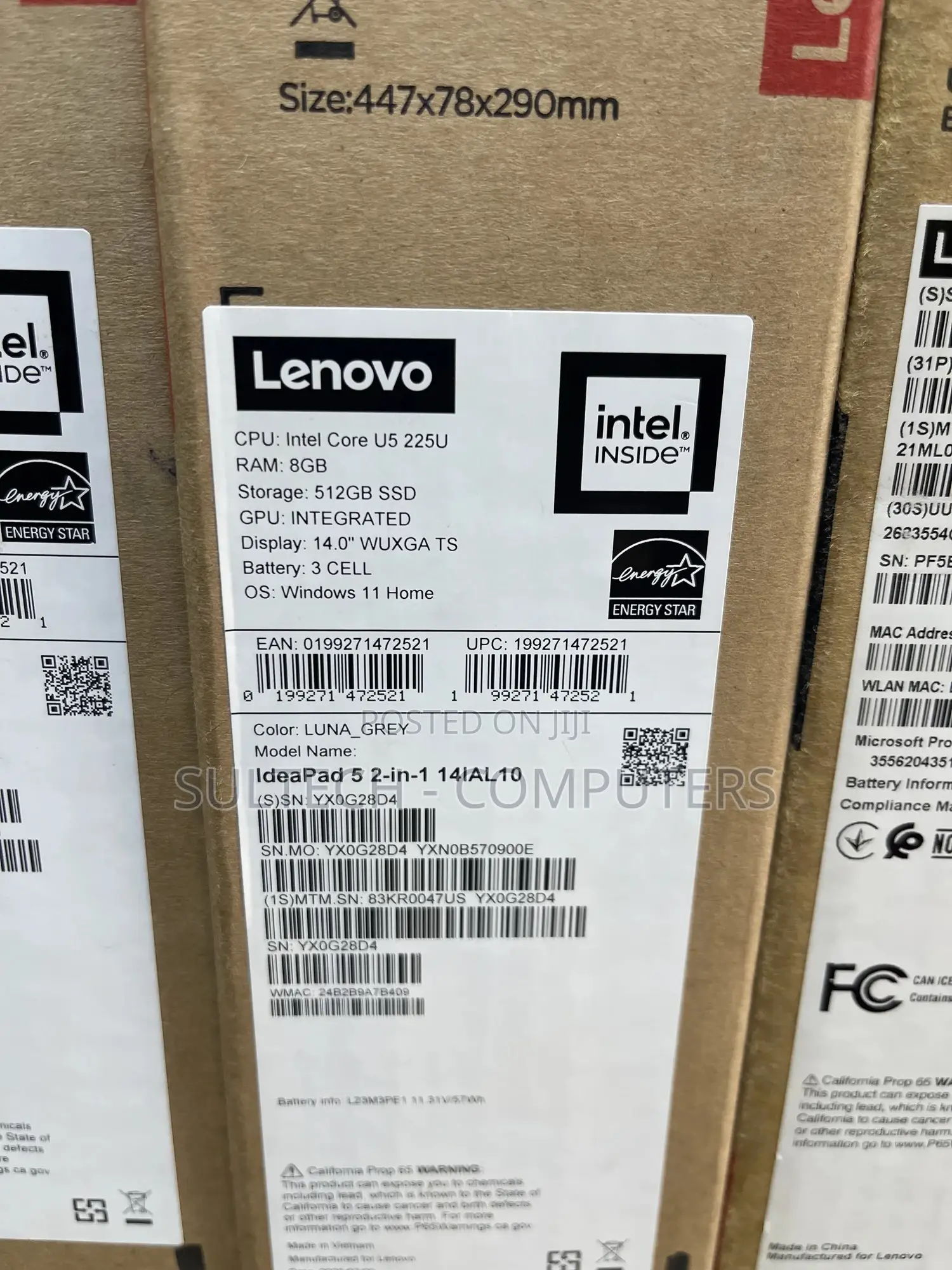 New Laptop Lenovo IdeaPad 1 8GB SSD 512GB