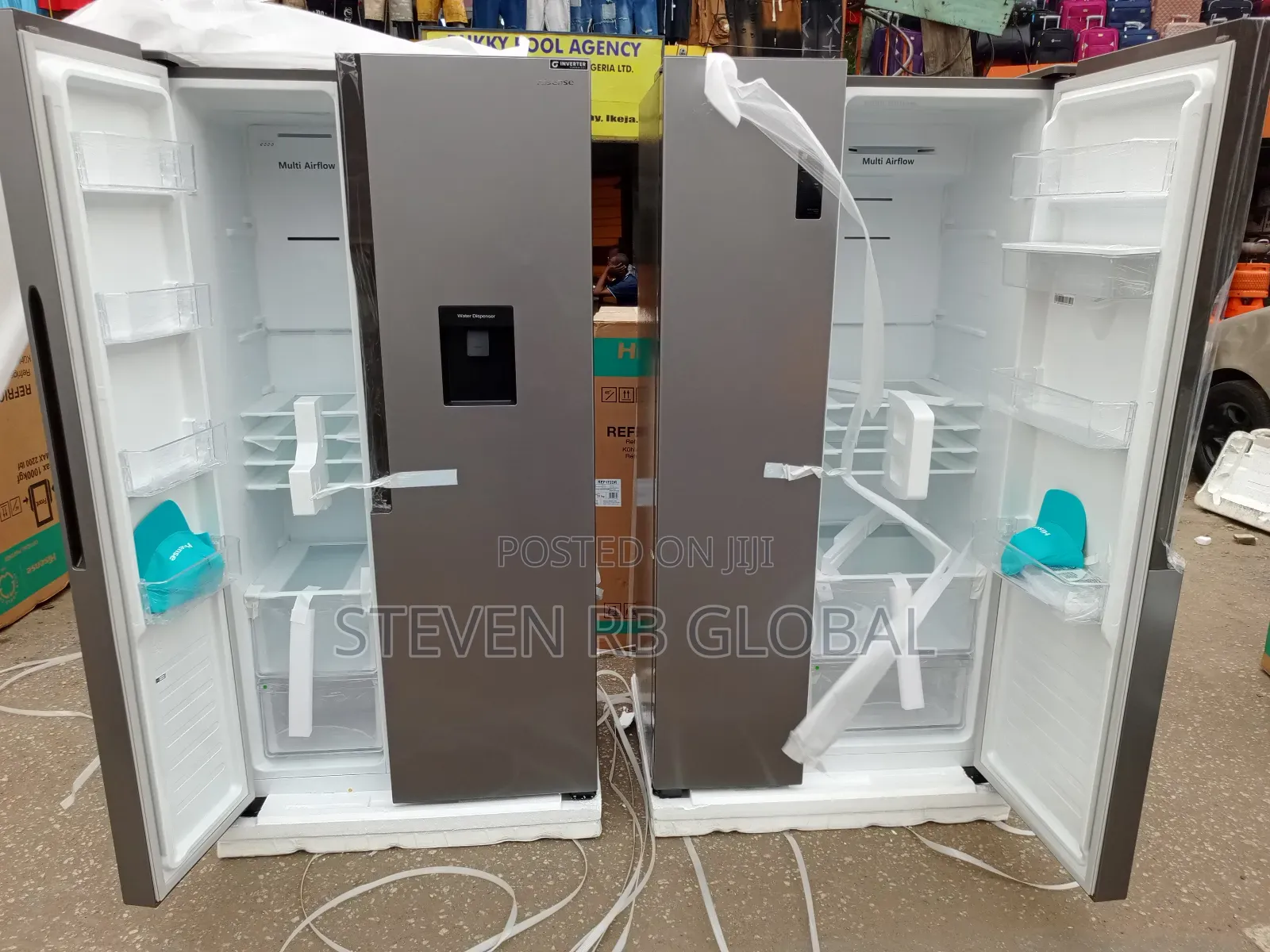 Hisense 516l Side-by-Side Refrigerator With Water Dispenser | 67ws