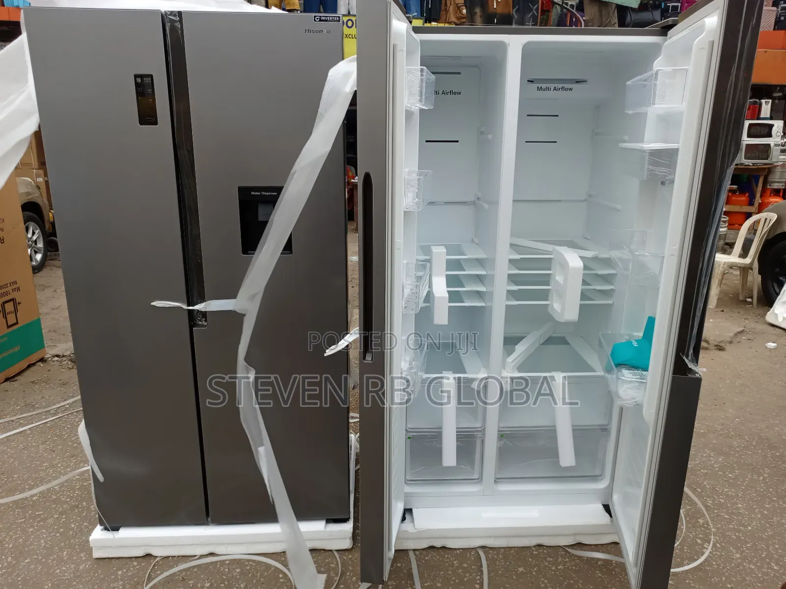 Hisense 516l Side-by-Side Refrigerator With Water Dispenser | 67ws