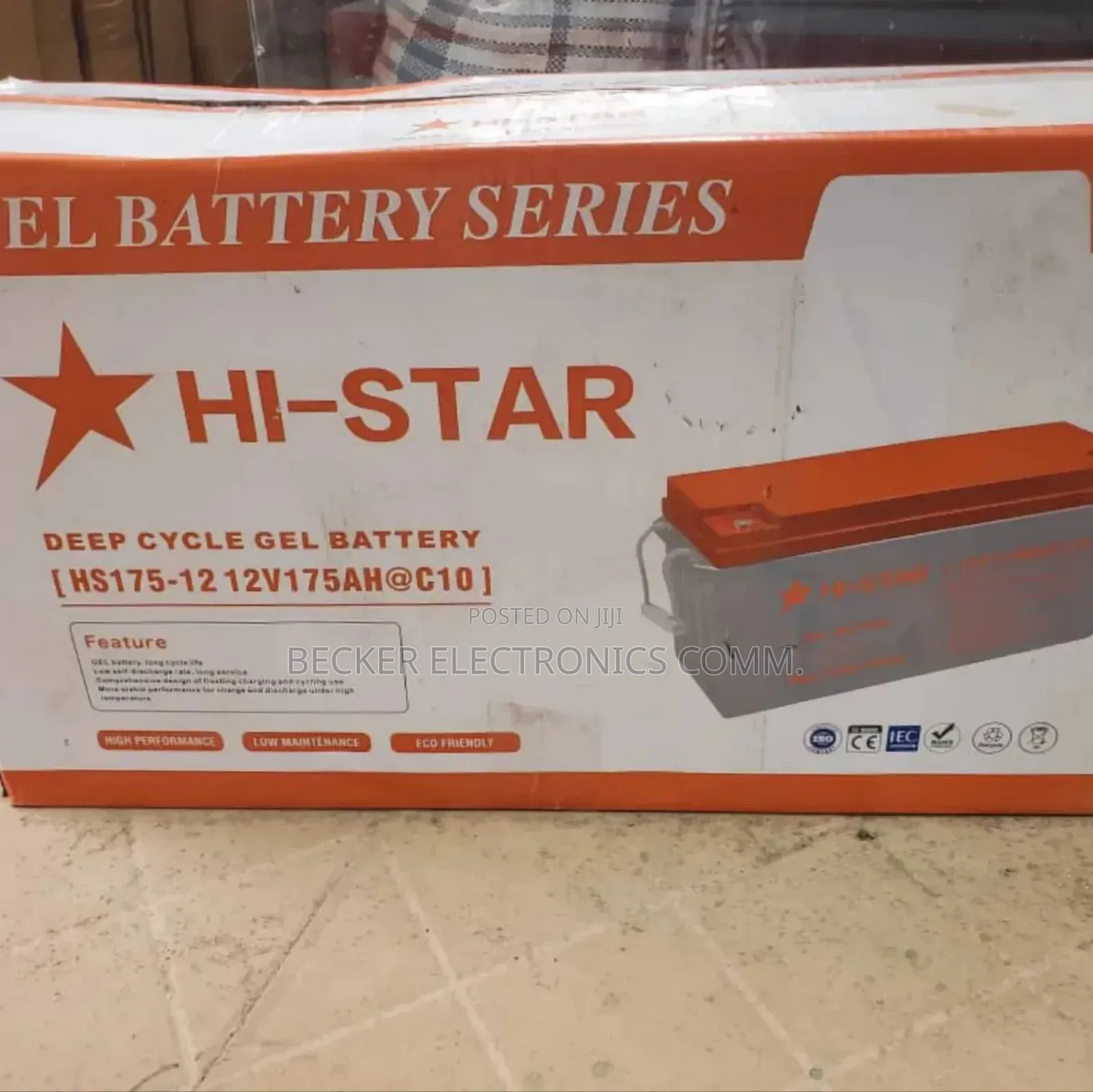Hi-Star 175ah Deep Cycle Gel Battery