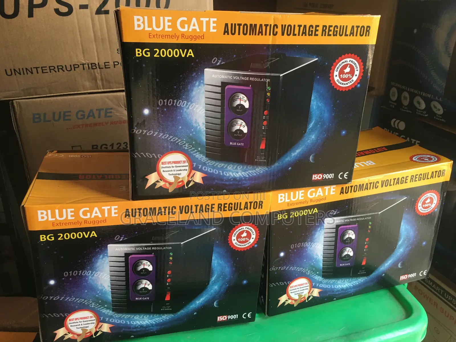 Bluegate ​ 2000va Voltage Stabilizer (2kva Avr)
