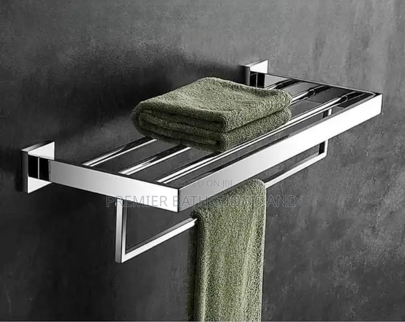 Silver Towel Rack