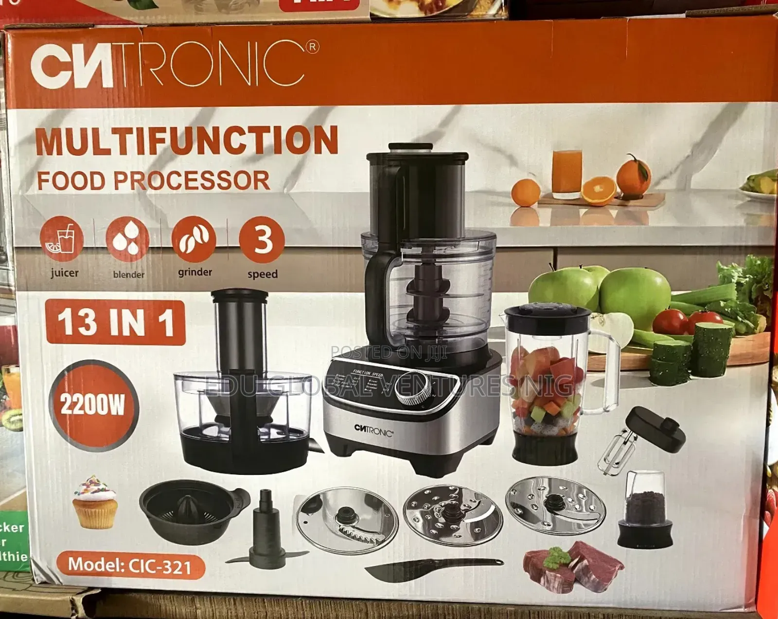 Ciatronic Multifunction 13 in 1 Food Processor. 2200watts. Juicer