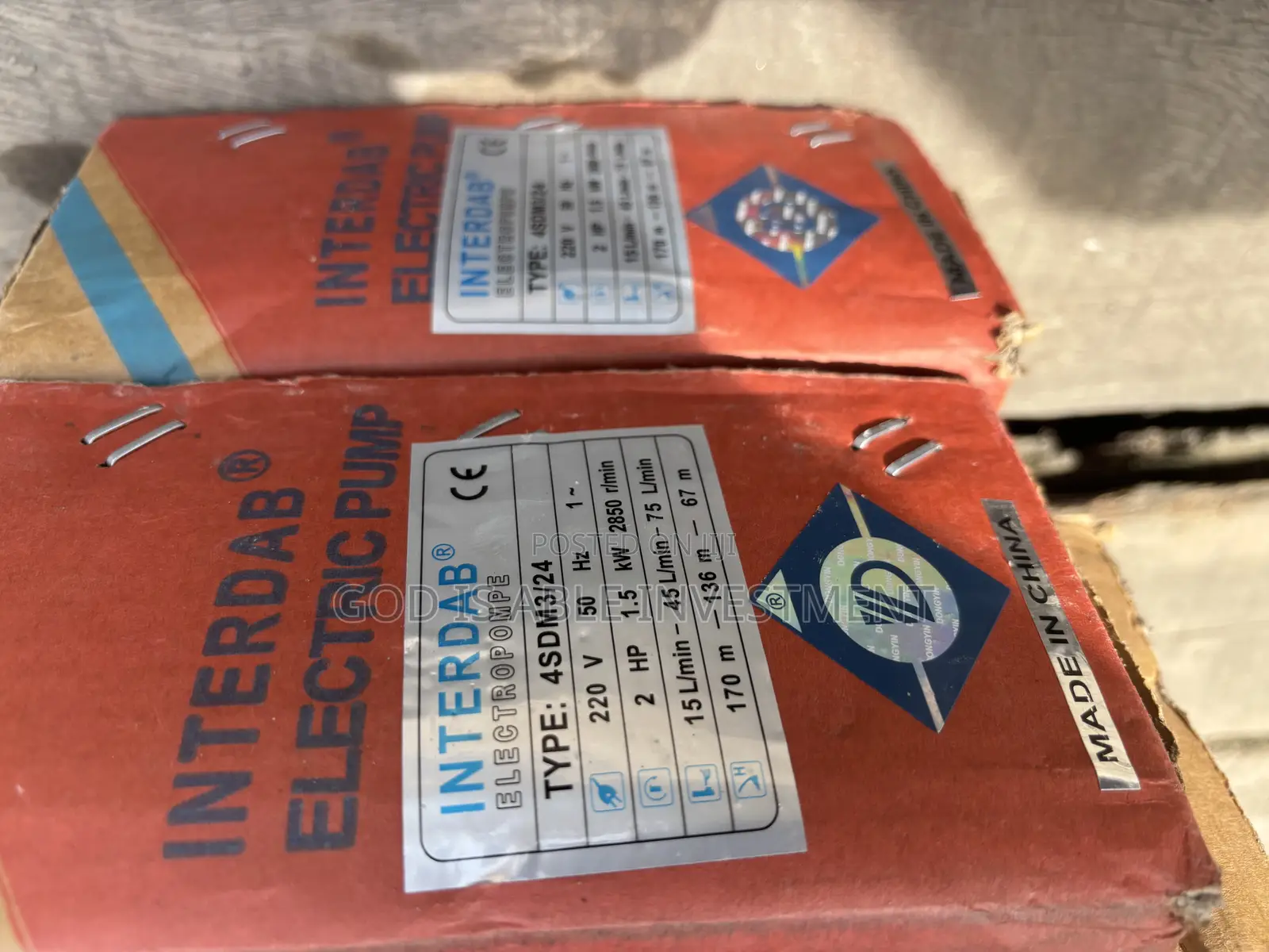 2hp Interdab Submersible Pump