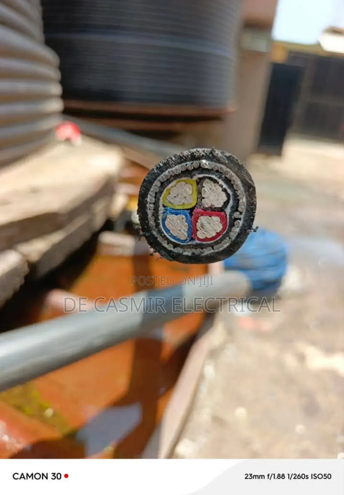 35mm3 4 Core Armoured Cable Aluminium