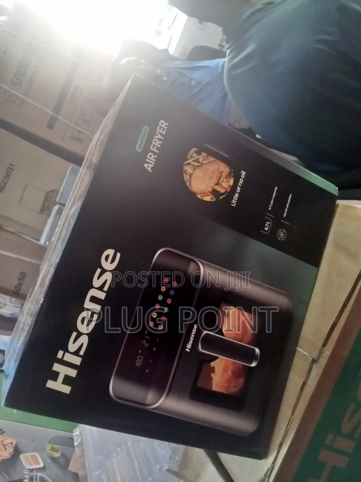 Hisense Large Capacity 6.7l Air Fryer With Touch Display