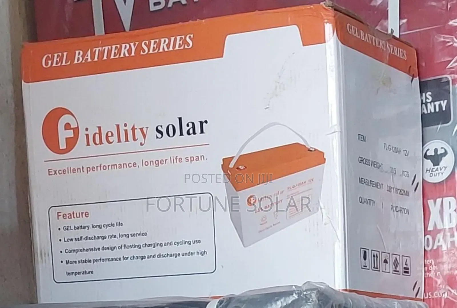 Fidelity Gell Dey Cell Battery 130ahms 12v