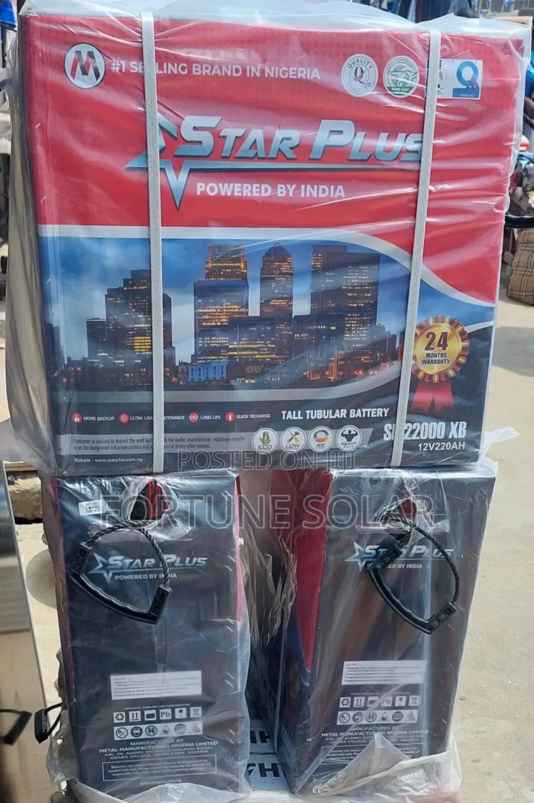 Tubular Battery, Starplus Battery 220ahs 12v