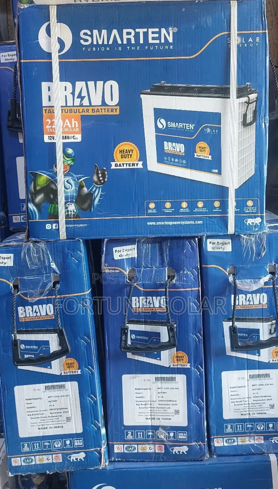 Smarten Tubular Battery 220ahs