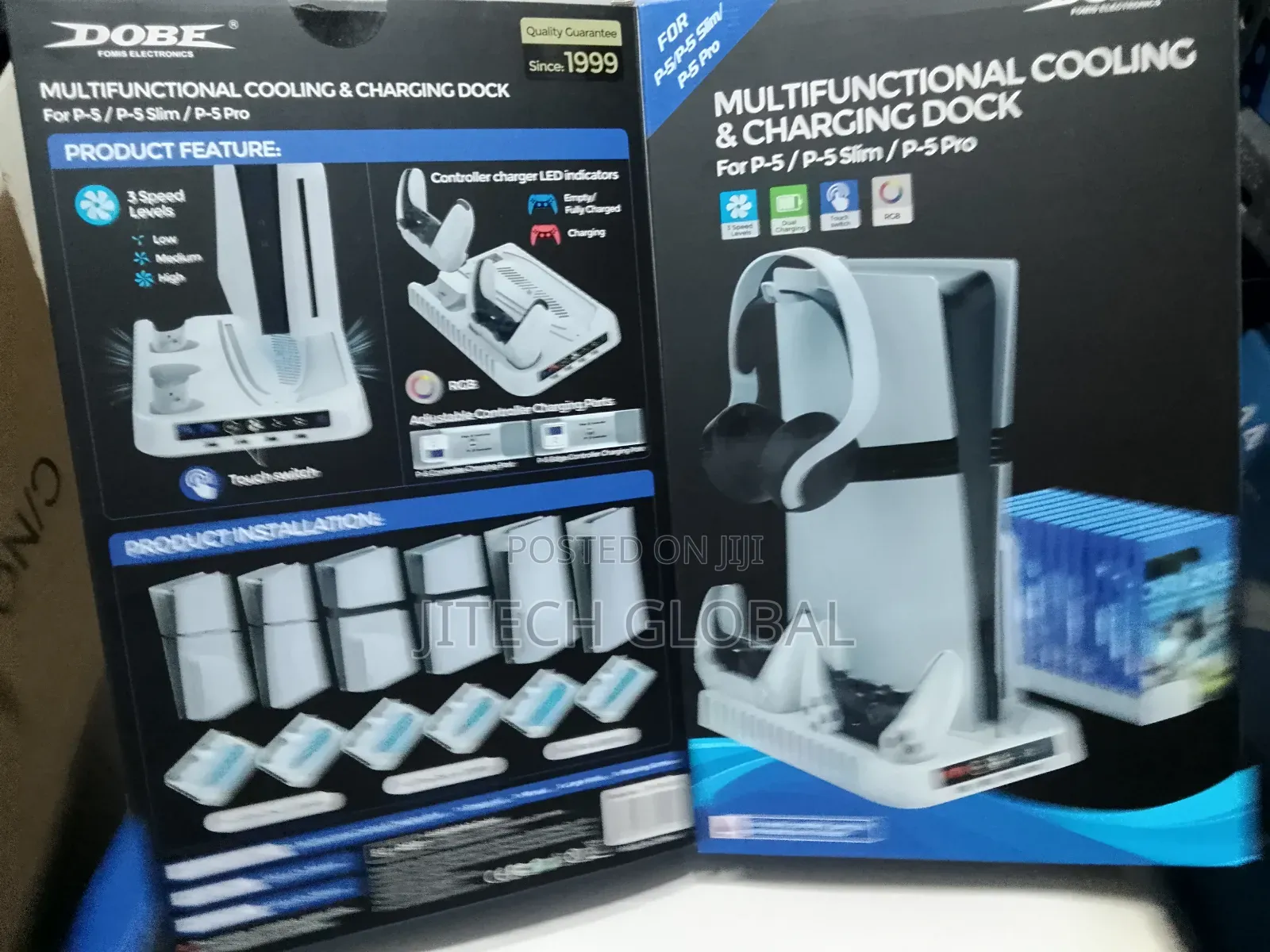 Ps5 Multifunctional Cooling Stand Charging Dock