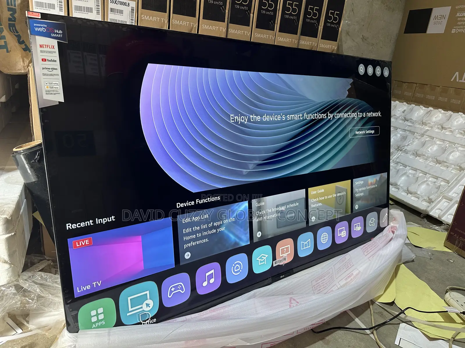 Lg 75 Inches Smart Frameless Webos Tv