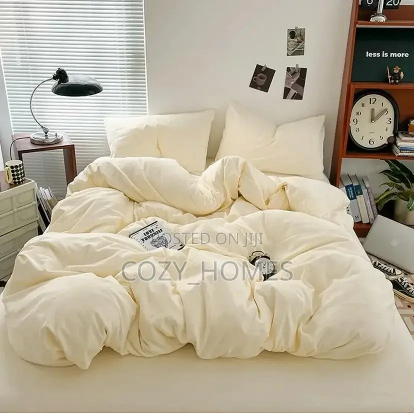 100% American Cotton Cream Bedsheet Duvet Set (6x6)