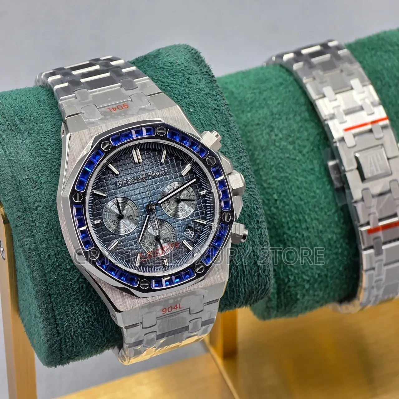 Audemars Piguet Quality Luxury Chronograph Chain Strap Wristwatch