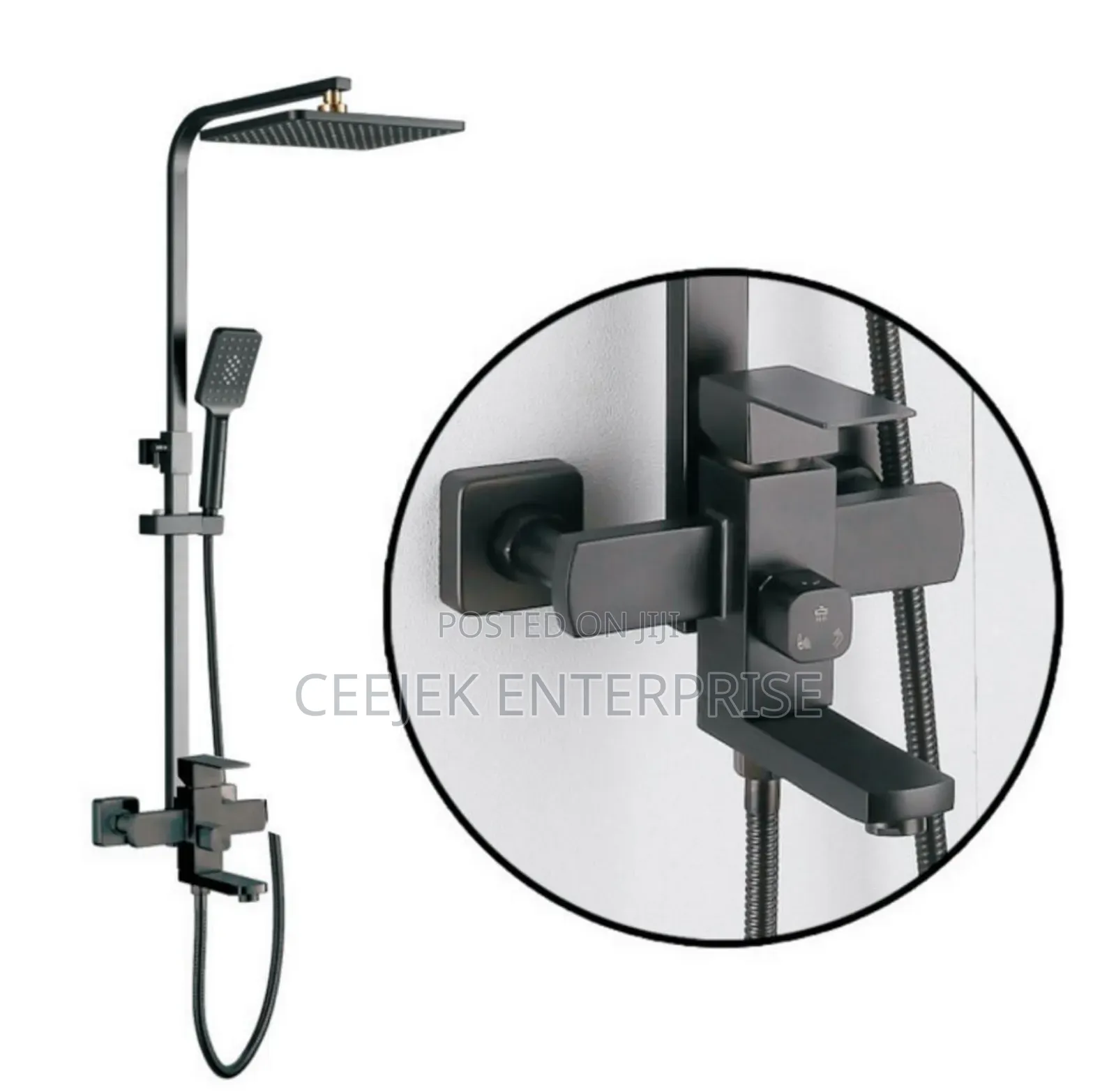 Executive Square Black Mixer Tap