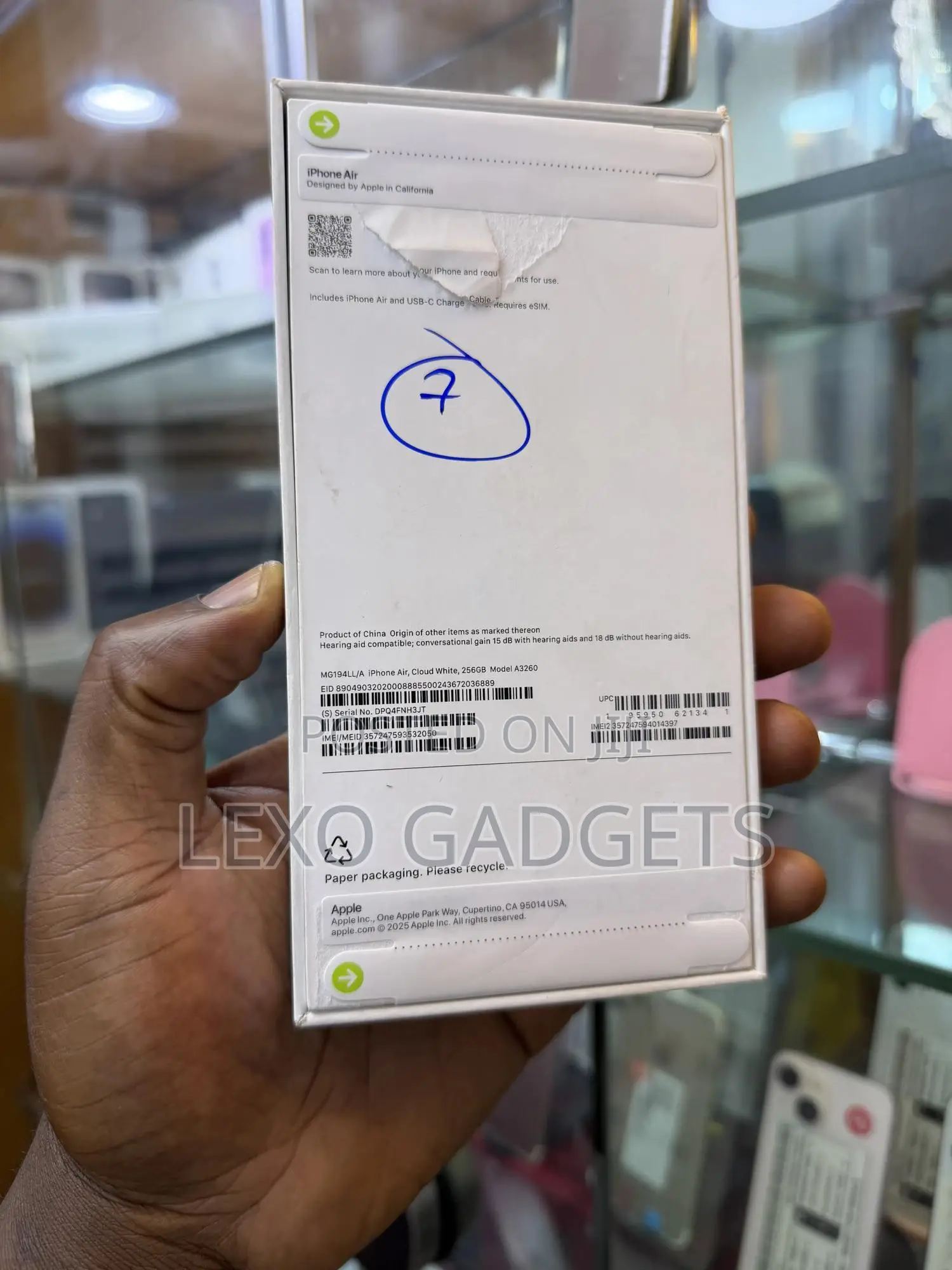 New Apple iPhone Air 256 GB Blue