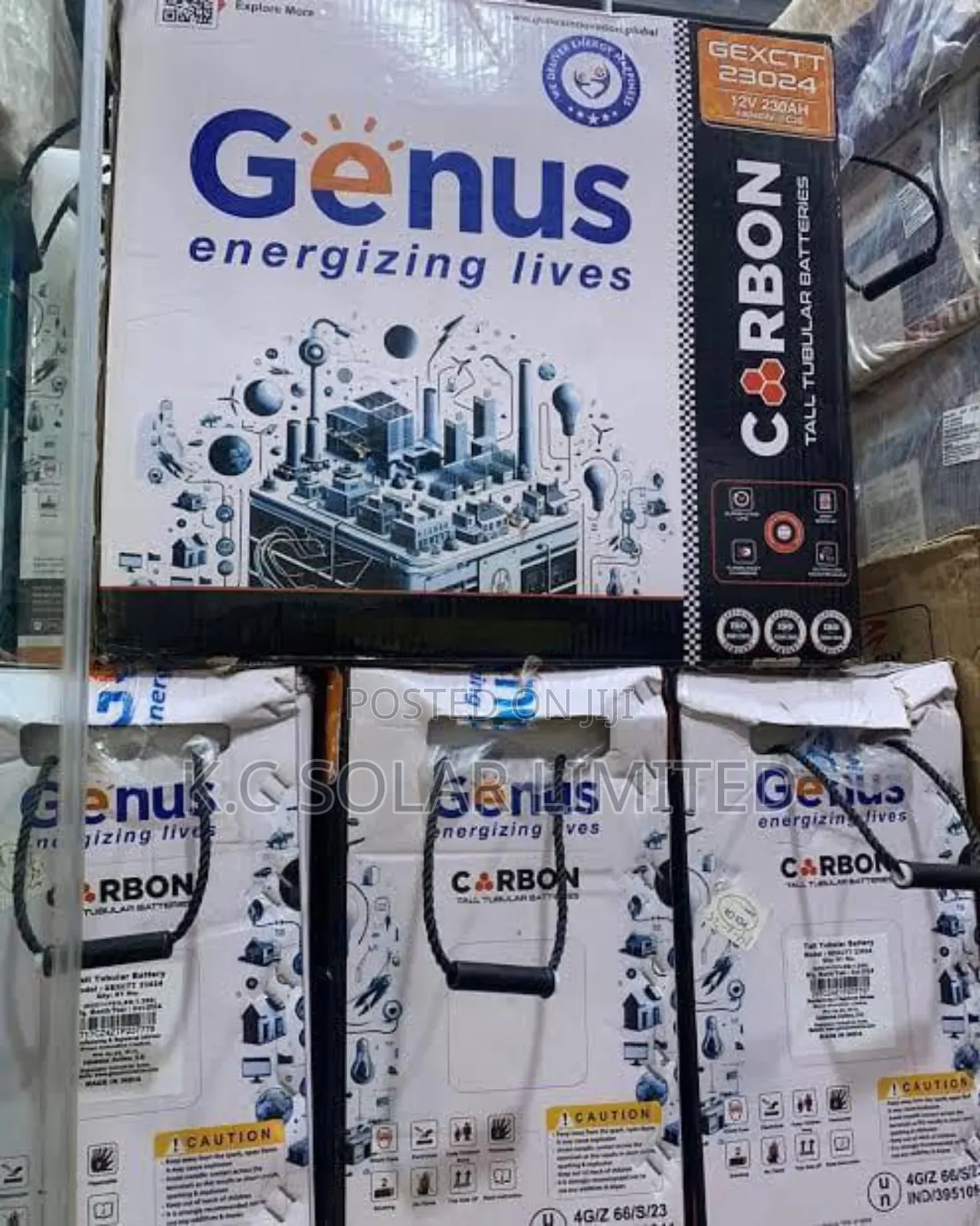12v,230ah Genus Carbon Tubular Battery
