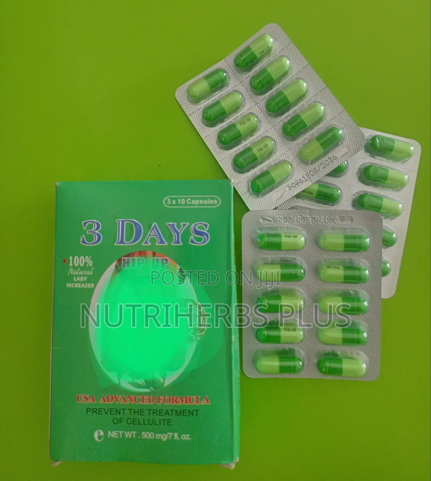 3 Days Hip Up Capsules: Natural Lady Increaser