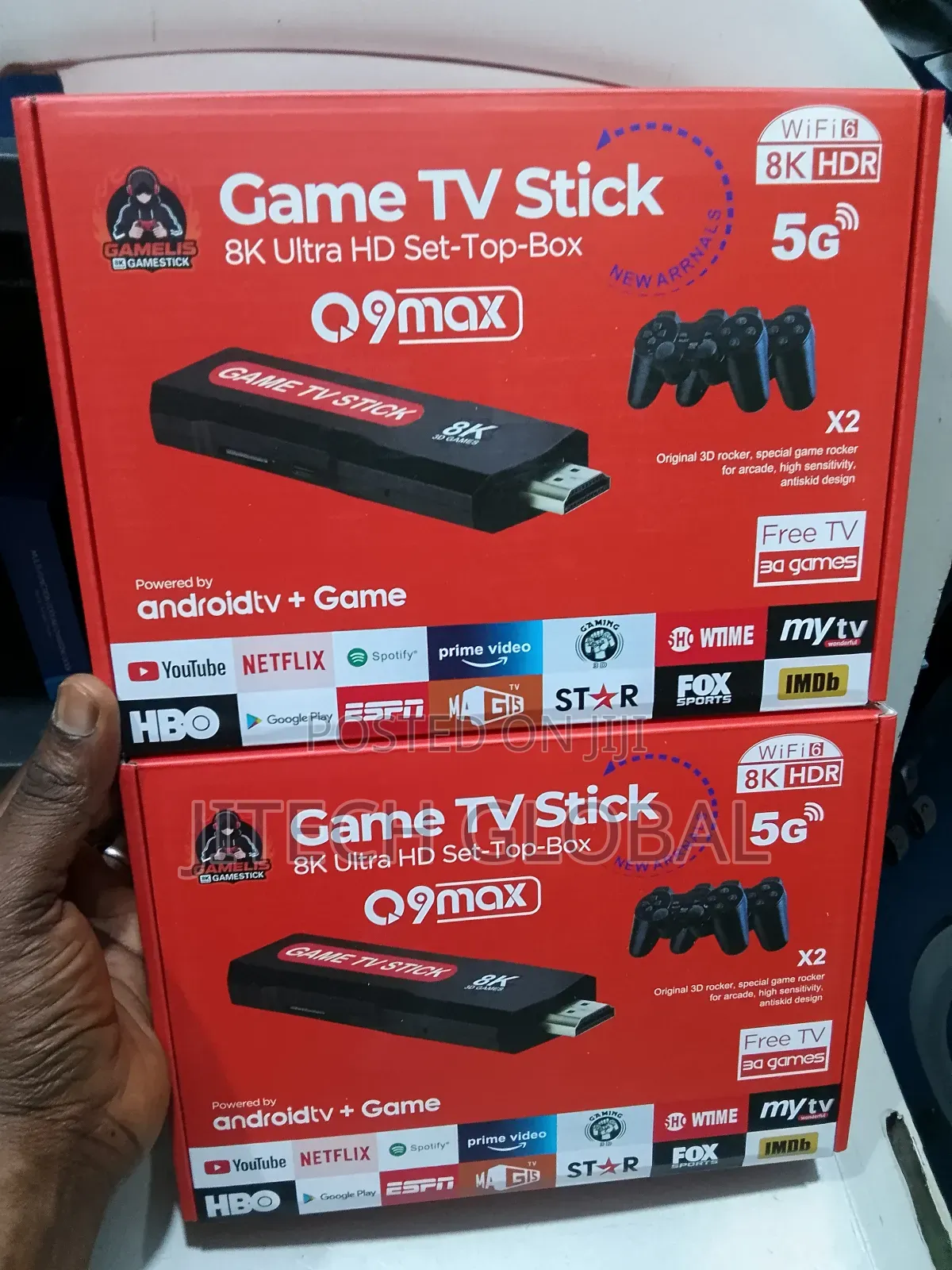 Android Tv Stick Retro Game Console – Dual System Streaming Media