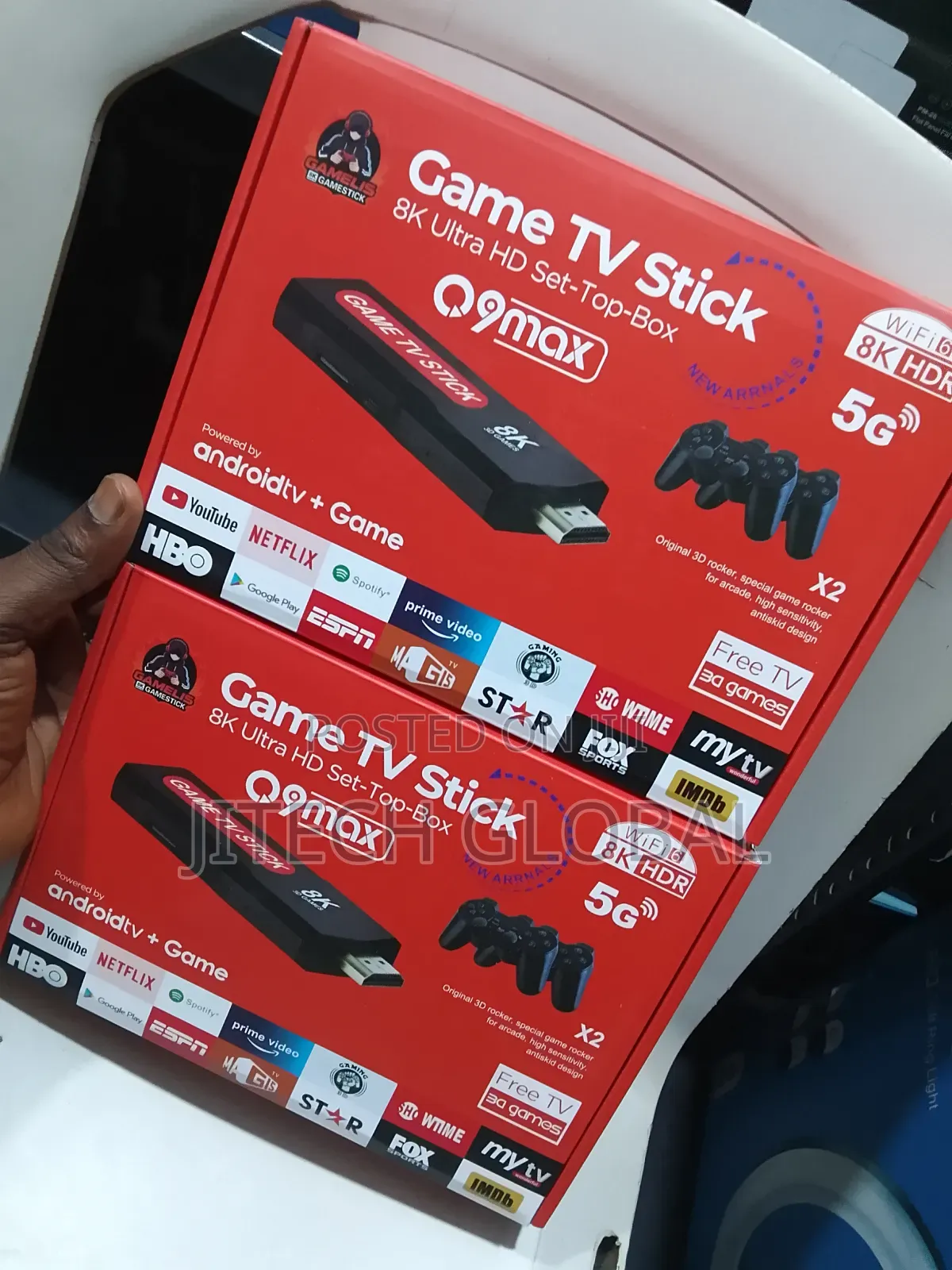 Android Tv Stick Retro Game Console – Dual System Streaming Media