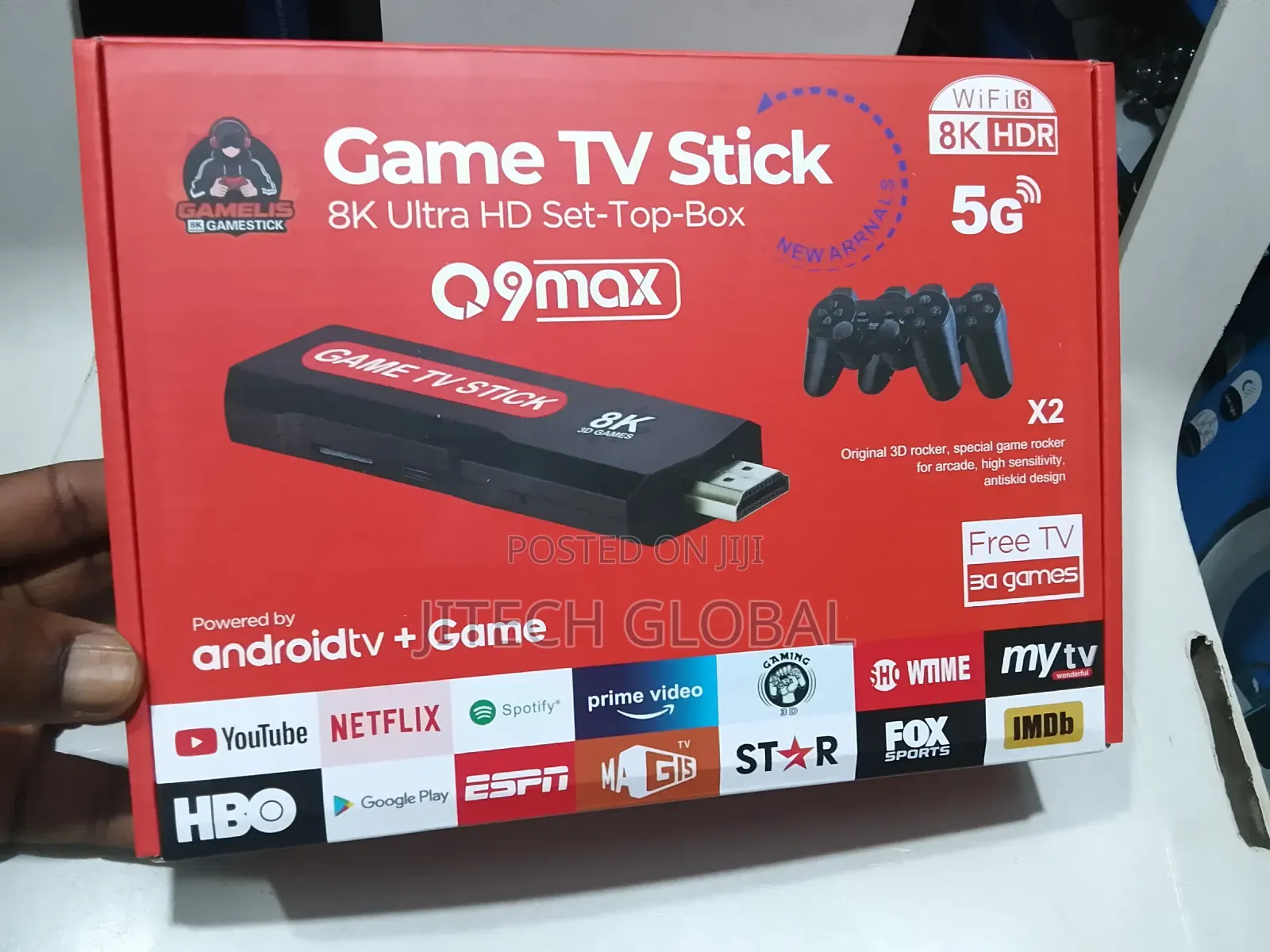 Android Tv Stick Retro Game Console – Dual System Streaming Media