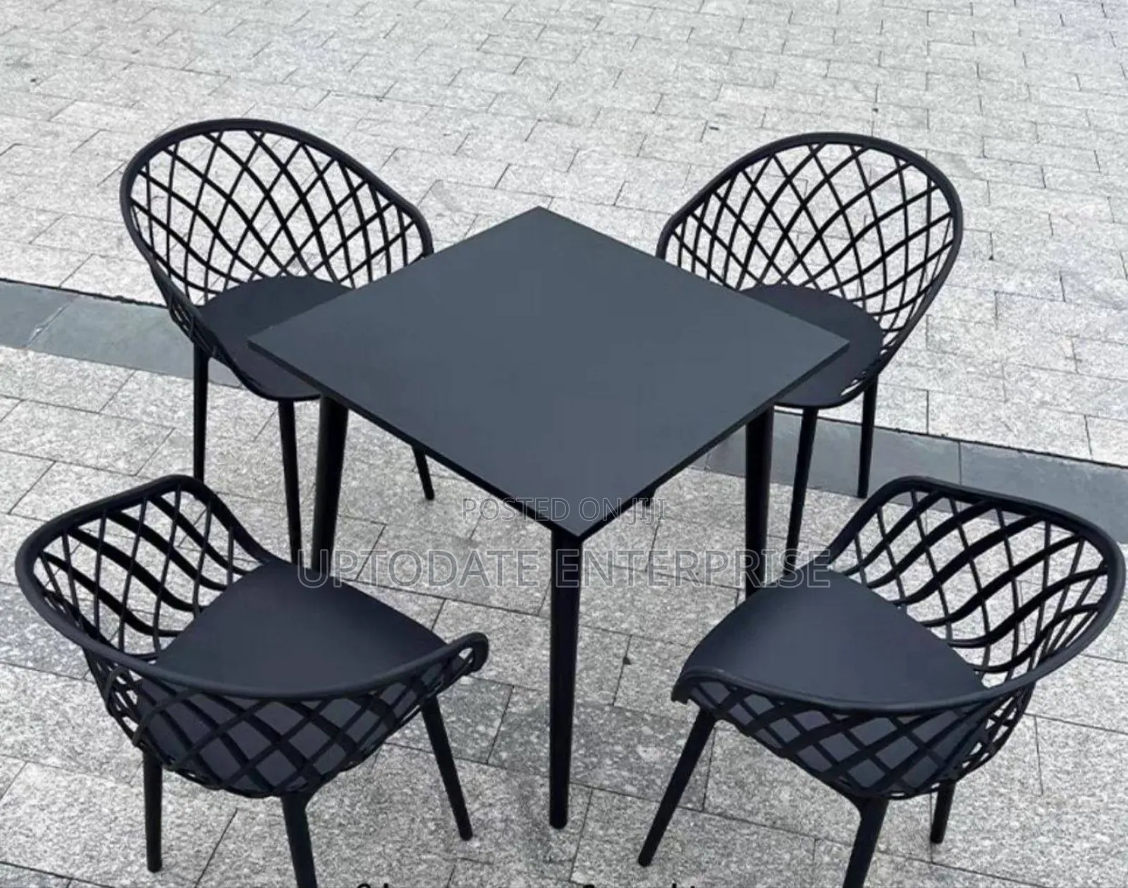 Marble 4 Seaters Restaurant Set