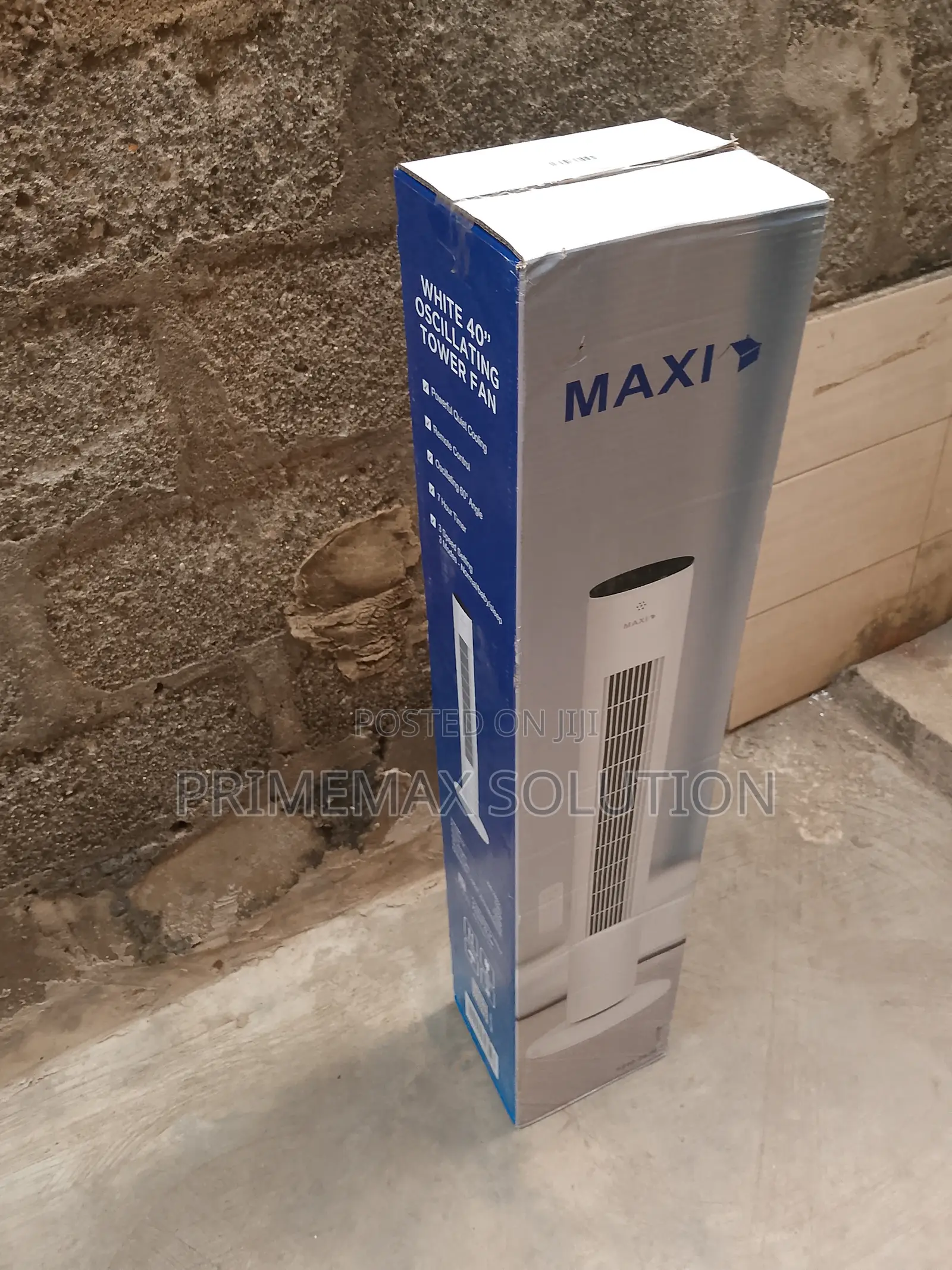 60° Cool Breeze: Maxi 40" Tower Fan With Timer