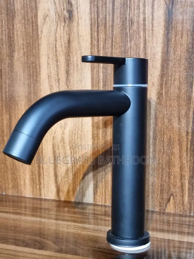 Black/Chrome Basin Tap