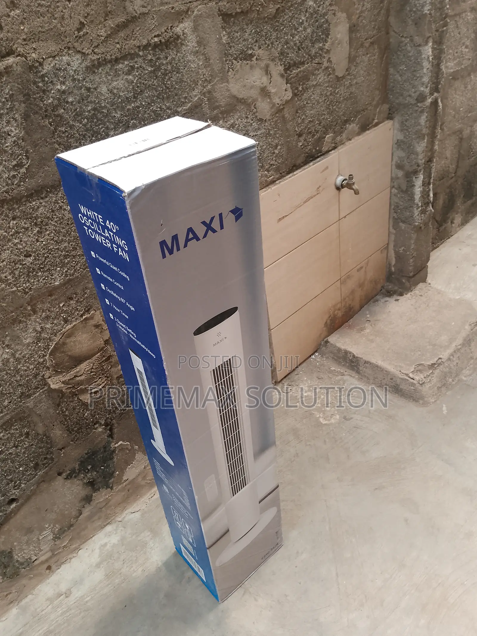 Maxi 40 Tower Fan – Sleep Mode, 3 Speeds, 7-Hour Timer, Ultra-Quiet