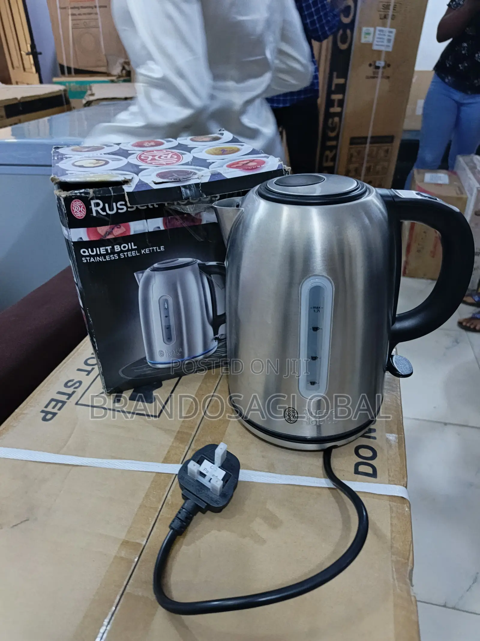 Russell Hobbs Stainless Steel Kettle – Durable Electric Kitchen Kettle
