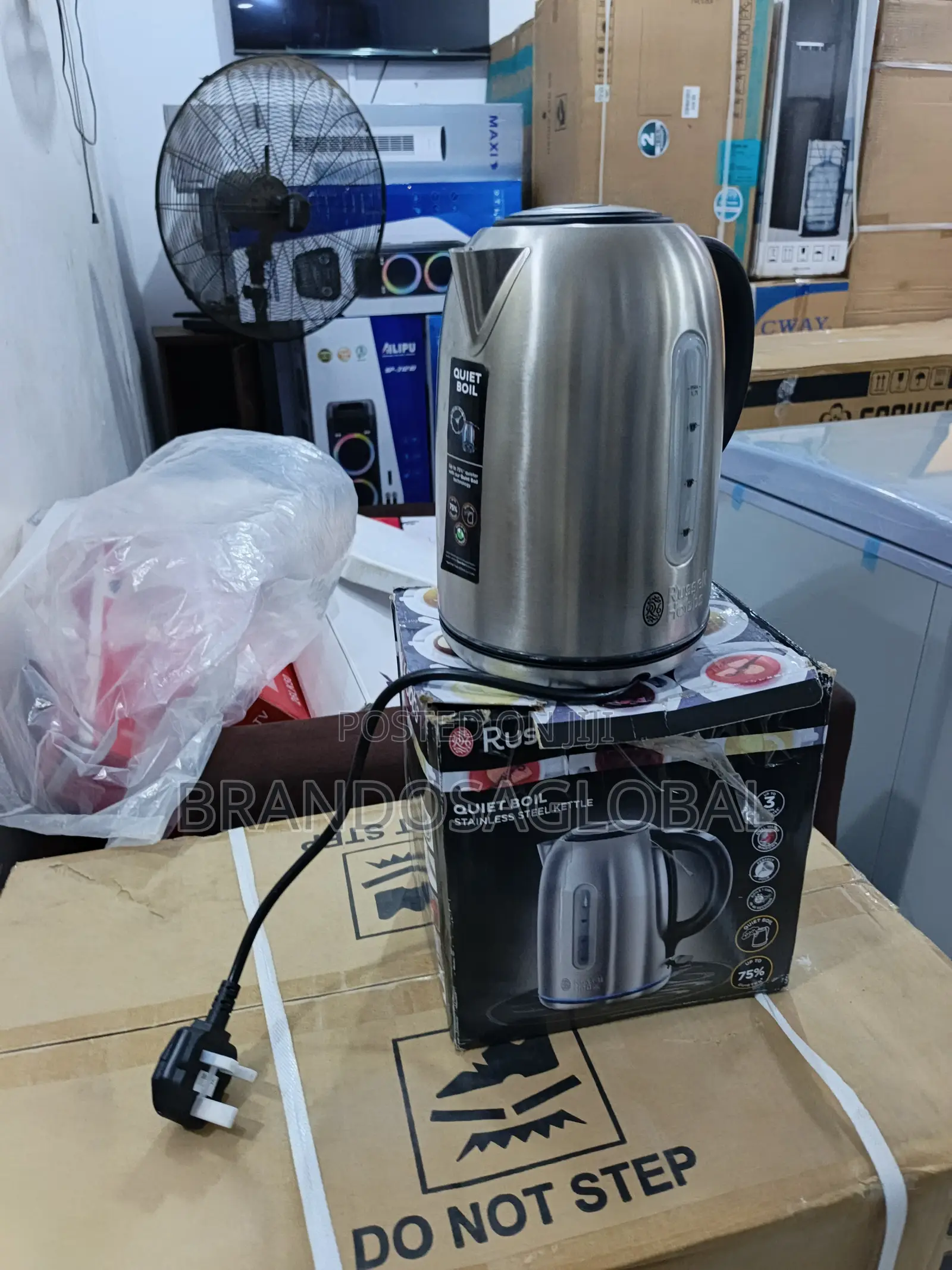 Russell Hobbs Stainless Steel Kettle–Premium Fast Heating Water Kettle